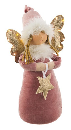 Figura de angel con led decoración de navidad para casa