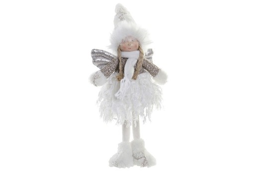 Figura de angel navidad blanco 37 cms decoración de navidad para casa