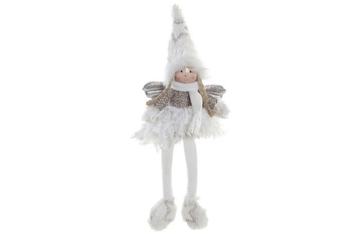 Figura de angel navidad blanco 42 cms decoración de navidad para casa