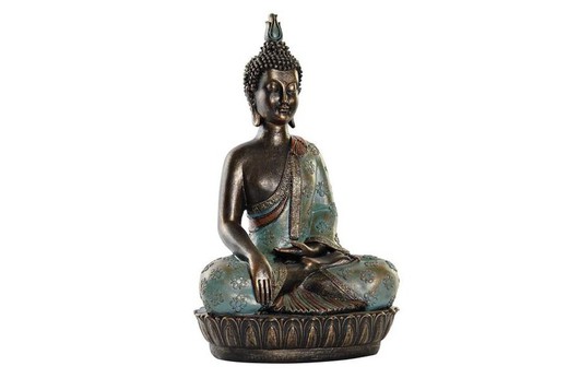 Figura decorativa Buda Sentado Turquesa