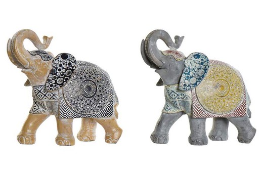 Compra Online Figura elefante trompa arriba resina turquesa detalles  dorados en nuestra tienda Online de Artículos de Regalo y de Decoración  para el Hogar — WonderfulHome Shop