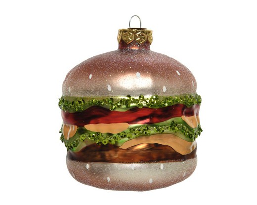 Figura Hamburguesa Decoración Arbol Navidad Kaemingk