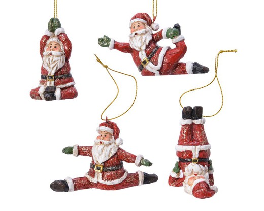 Figura Papa Noel Colgar Arbol Navidad Kaemingk