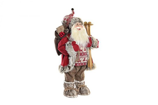 Figura Papa Noel Grande Rojo Tradicional decoración de navidad para casa