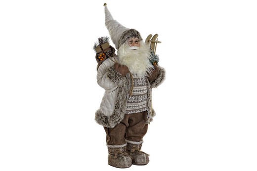 Figura papa noel navidad blanco grande decoración de navidad para casa