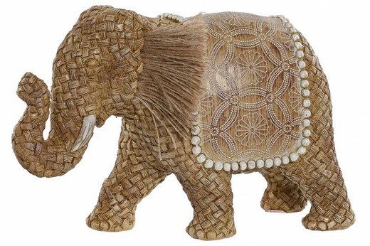 Figura Resina 23X9,5X15,5 Elefante Natural