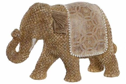 Figura Resina 32X12X21 Elefante Natural