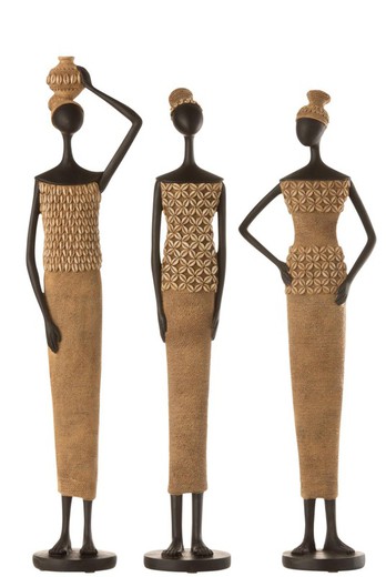 Figuras decorativas africanas Jolipa