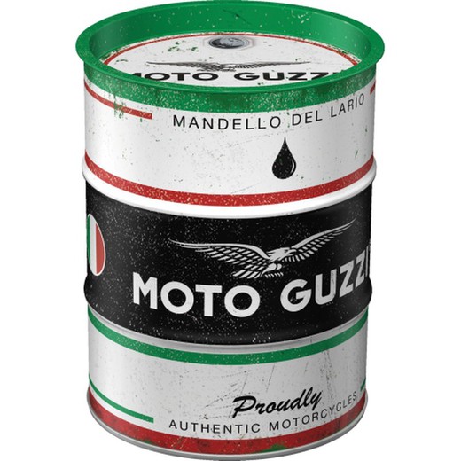 Hucha Metal Barril Moto Guzzi Moto Guzzi Italian Motorcycle Oil Retro Vintage