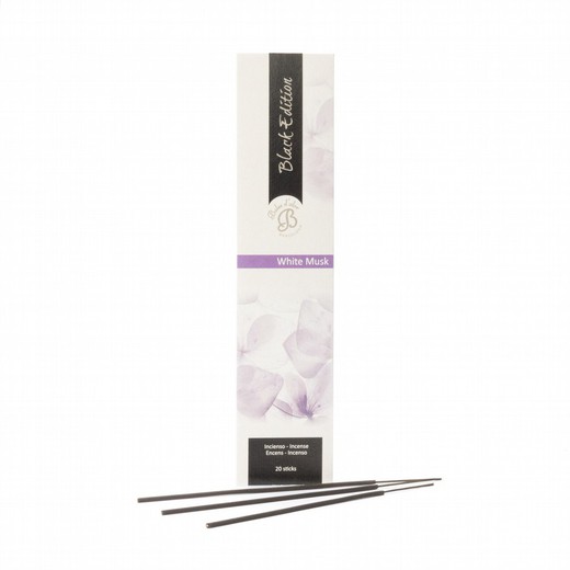 Incienso White Musk Boles Olor Black Edition 20 Sticks