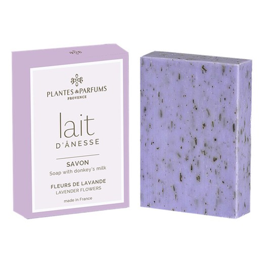 Jabon con Leche Burra Exfoliante Flores De Lavanda Plantes & Parfums