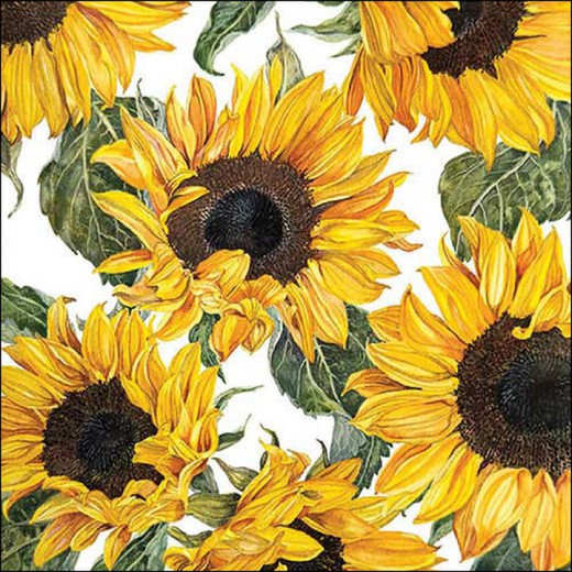 Juego 20 Servilletas Girasoles blossoming Ambiente