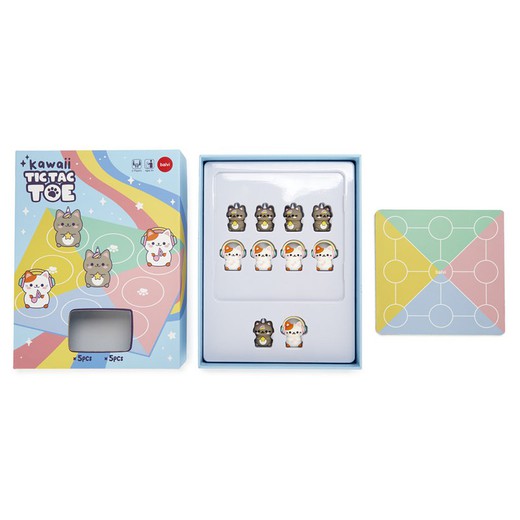 Juego de mesa Tic Tac Toe Kawaii Balvi Idea Regalo