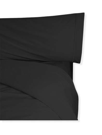 Juego Funda Nórdica Cama 135 Percal Negro