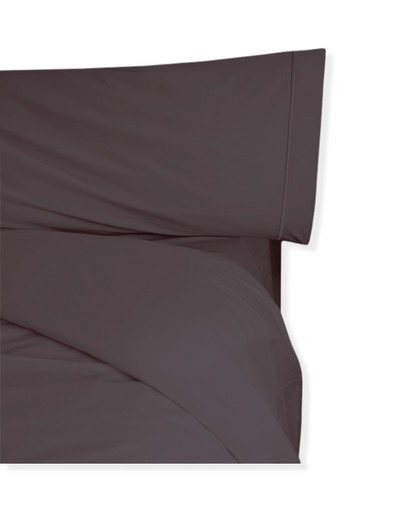 Juego Funda Nórdica Cama 150 160 Percal Chocolate