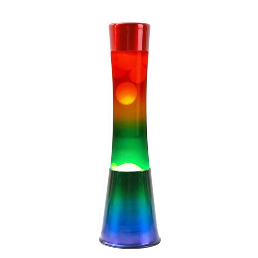 Lámpara de Lava 40 cm Arcoiris I Total Regalo