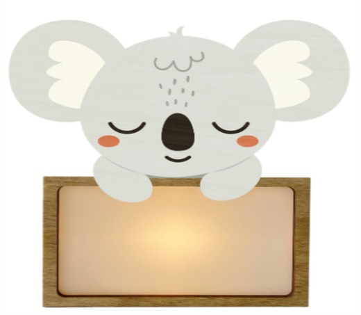 Lámpara Pequeña Koala Con Kit De Letras Nombre Personalizable Vintiun