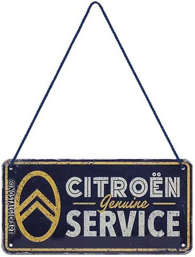 Letrero colgante Puerta Citroen Service Retro Vintage