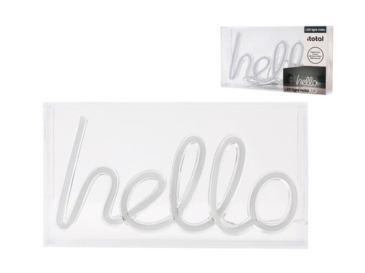 Letrero Led Hello Regalo Itotal