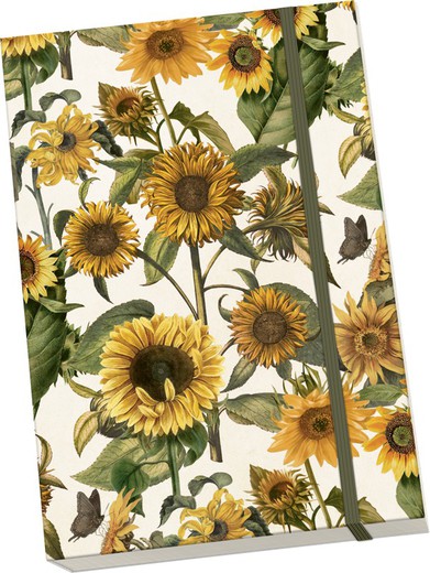 Libreta Tamaño A5 Girasoles Sköna Ting Suecia