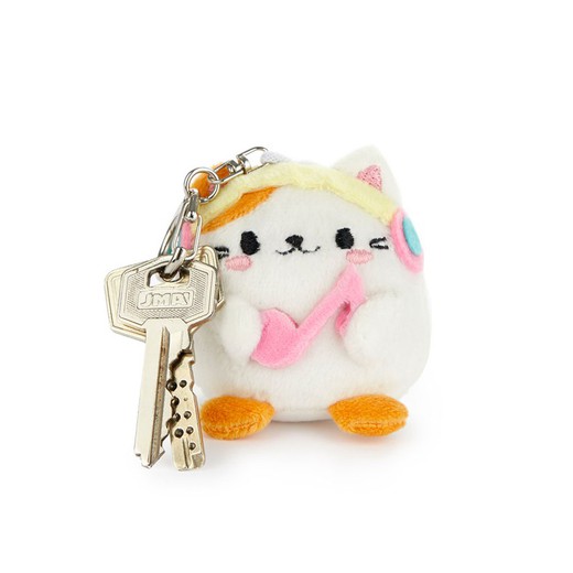 Llavero Peluche Fluffy Kawaii Melody blanco meta Balvi Idea Regalo