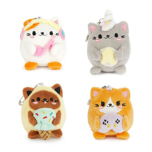 Llavero Peluche Fluffy Kawaii surtidos x12 metal Balvi Idea Regalo