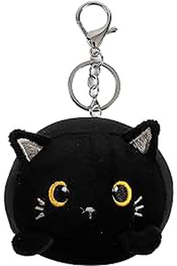 Llavero Peluche Gato Negro I Total Regalo