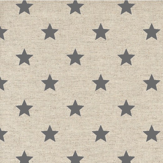 Mantel Antimanchas 140x250 Estrellas Gris