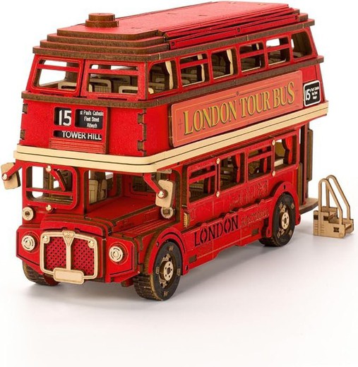 Maqueta 3D Escala London Tour Bus 32x25 cms Robotime