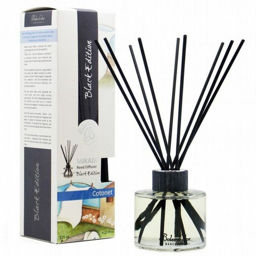 Mikado Difusor Aroma Cotonet Boles Olor 125 ml Black Edition