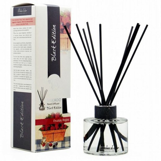 Mikado Difusor Aroma Frutos Rojos Boles Olor 125 ml Black Edition