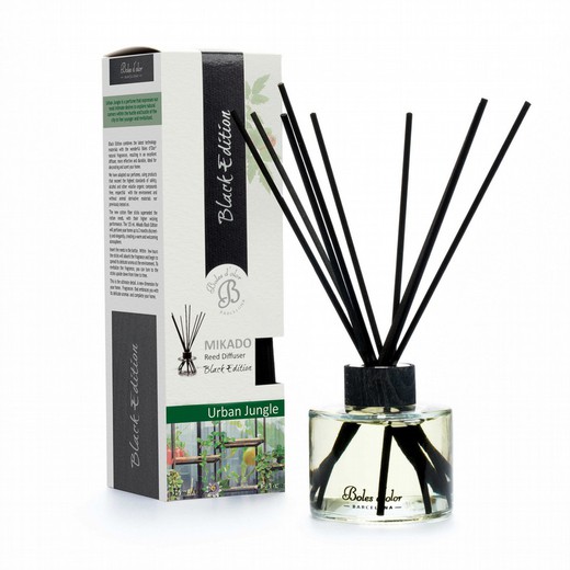 Mikado Difusor Aroma Urban Jungle Boles Olor 125 ml Black Edition