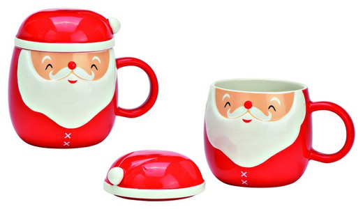 Mug 3D Navidad Tapa Papa Noel G Wurm