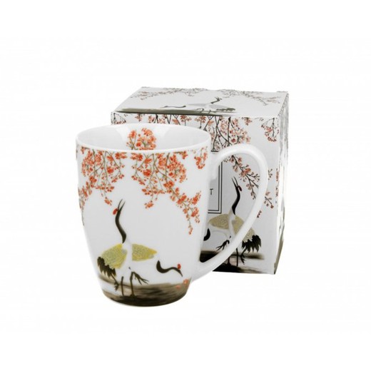 Mug Clasico Garza Porcelana para Té e Infusion