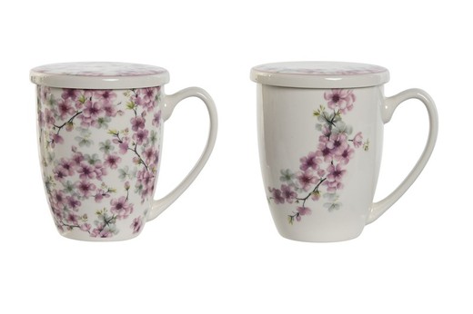 Mug Infusiones Porcelana 12X9X11 380 ml Juego Cocina