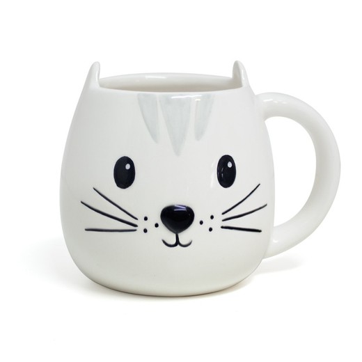 Mug Kitty blanco 400 ml con asa Balvi Idea Regalo