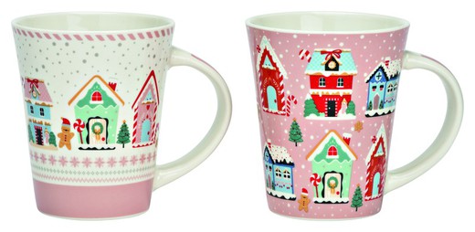 Mug Navidad Regalo Casas de Jengibre G Wurm