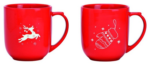 Mug Navidad Regalo Jumbo Gigante color Rojo G Wurm