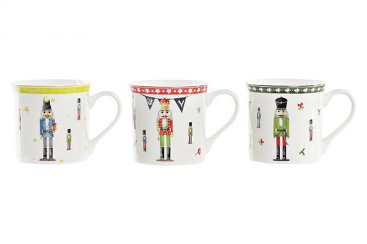 Mug Porcelana Navidad Cascanueces 300 ml Especial Regalo Navidad decoración de navidad para casa