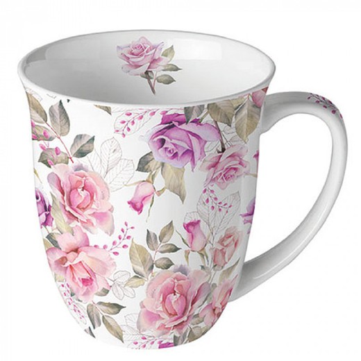 Mug Taza 0,4 l Josephine Ambiente Porcelana Especial Regalo