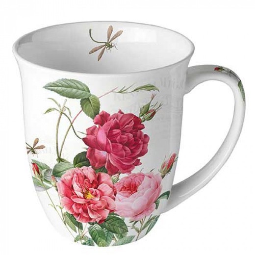 Mug Taza 0,4 l Porcelana Ambar Ambiente Porcelana Especial Regalo