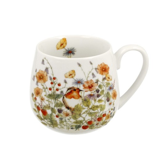 Mug Taza Ancho Wild Bird Porcelana Duo Art Gallery