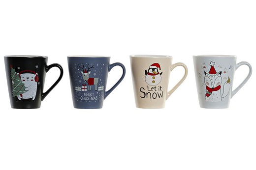 Mug taza de navidad chic porcelana decoración de navidad para casa