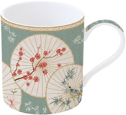 Mug Taza Oriental Juego 2 Orid 35 Cl Porcelana Easy Life