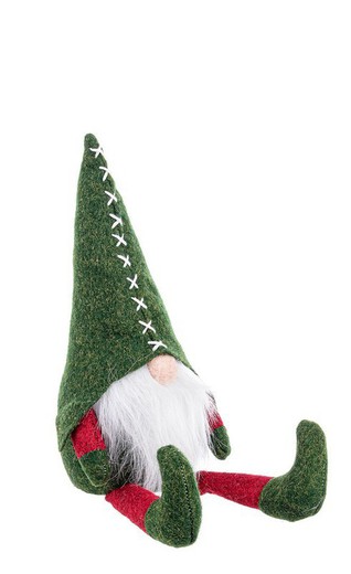 Muñeco Navidad Bennet Verde 22 cms decoración de navidad para casa