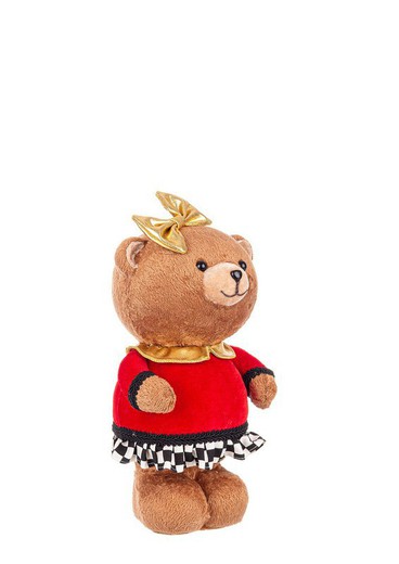 Oso Peluche Navidad Rojo 27 cm alto decoración de navidad para casa