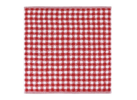 Paño de cocina algodón rizo Rojo Pure Square Vichy 50x50
