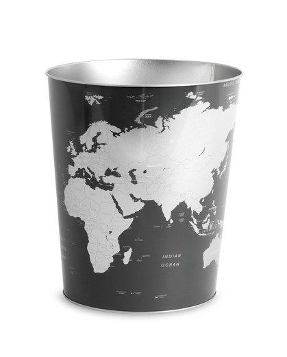 Papelera Globe lata Balvi Idea Regalo