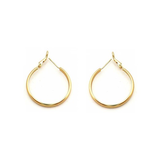 Pendiente Hoops Diseño Tropicart Gold