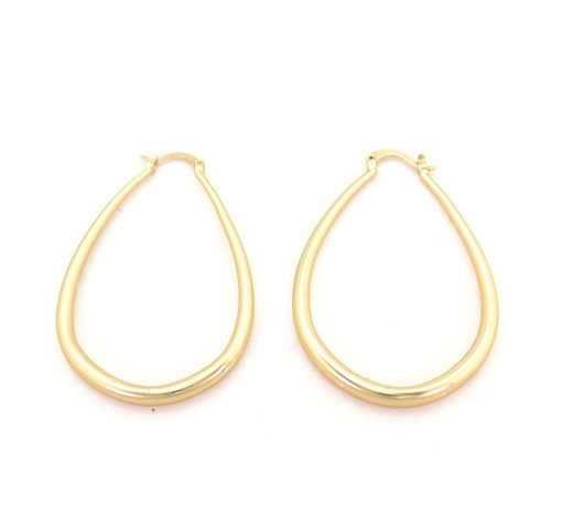 Pendiente Hoops Diseño Tropicart Gold